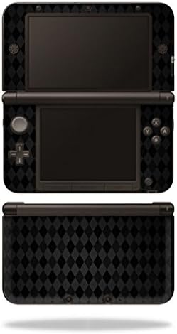Mightyskins Skin Compatível com Nintendo 3DS XL - Black Argyle | Tampa protetora, durável e exclusiva do encomendamento de vinil | Fácil
