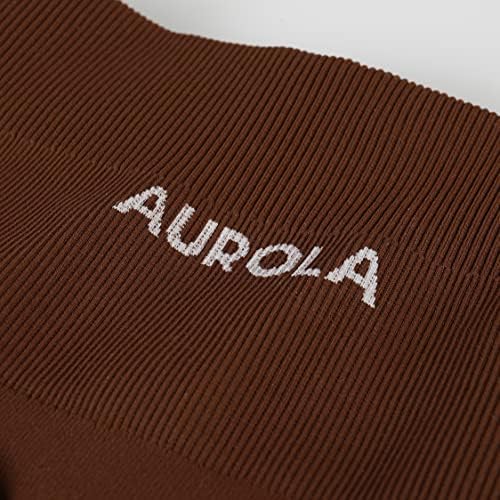 Aurola Dream Collection Workout Shorts para mulheres na cintura alta Scrunch Scrunch Athletic Gym Yoga Shorts ativos pretos
