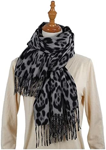 Mulheres Fall Fall Winter Fashion Cabeça de lenço de leopardo clássico lenço de leopardo