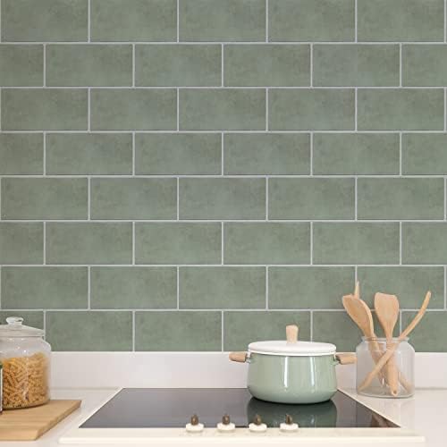 Adesivo de telha da parede do piso de vinil, decalques de azulejos pegajosos não deslizantes para casca de banheiro de cozinha