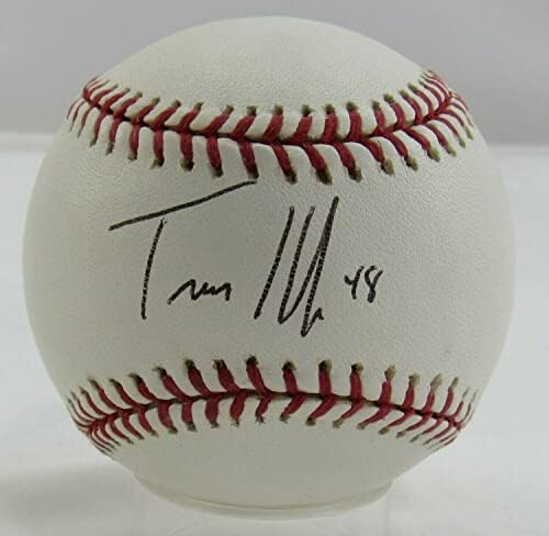 Travis Hafner assinou Autograph Autograph Rawlings Baseball B89 - Bolalls autografados