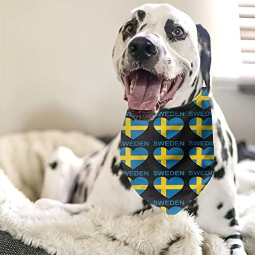 Amor Ucrânia Dog Bandana Collars Triângulo Neckerchief Bibs Pet Sconhas