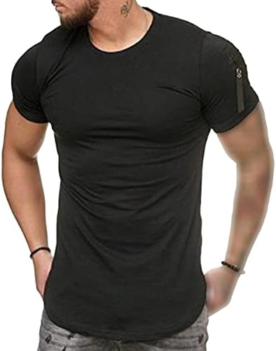 Camiseta tática da tripulação masculina Tops Tops Outdoor Casual Casual Slim Fit Pullover