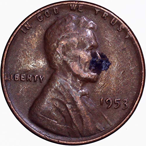 1953 Lincoln Wheat Cent 1C muito bom