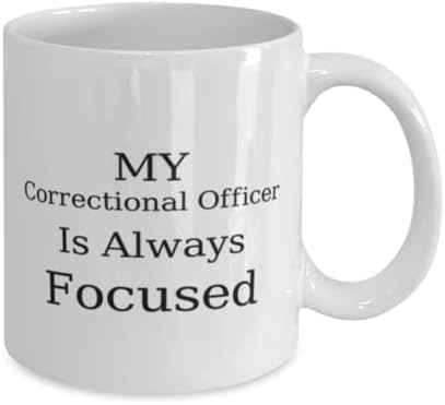 Oficial Correcional Caneca, meu oficial correcional está sempre focado, novidade de presentes exclusivos para Oficial Correcional,