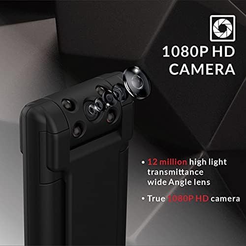 Câmera compacta de Samiqu 1080p Visão noturna de câmera infravermelha 38G Câmera Ultra Light para ao ar livre, quarto, escritório, carro, metrô ， esporte ao ar livre