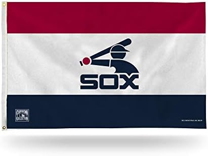Rico Industries MLB de 3 pés por bandeira de banner de 5 pés