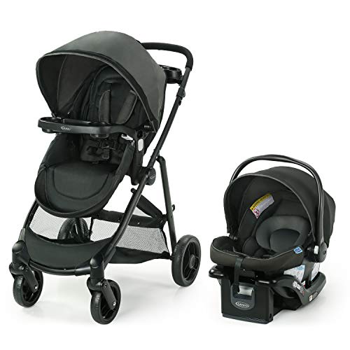 Graco, Modos Element System Inclui carrinho de bebê com assento reversível Bandeja infantil extra de armazenamento e Snuguride 35 Lite