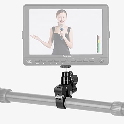 Koolehaoda Super Clamp com Mini Ballhead Mount for Camera Monitor, LED Light DSLR Camera Rig/LCD Monitor