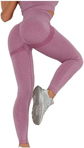 Leggings de treino Pure colorido Hip-Lifting Sports Fitness Running High-Gaist Yoga Pants