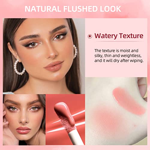 Blush líquido para bochechas | Creme de blush de aparência natural, Kqueensest Lighting Lightweight, Breathable, beleza fosca