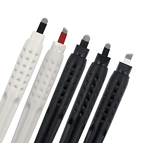 Canetas de maquiagem permanentes de microblading de Guapa com agulhas Blades 0,2mm U18 Micro -sobrancelha esterilizada Ferramentas de caneta descartáveis ​​Pen.