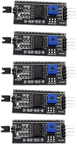 KIRO & SEEU 5PCS 1602 LCD 2004 20X4 I2C Adaptador de exibição LCD IIC // TWI/SPI/I2C Módulo de interface serial SHIEL