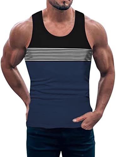Camiseta de verão bmisEgm camiseta masculina masculino listrado de praia casual tampa de tampa elegante esportiva mangas