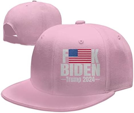 Fuk Joe Biden e Trump 2024 Flag de Mens e Mulher Chapéu de Crucker elegante