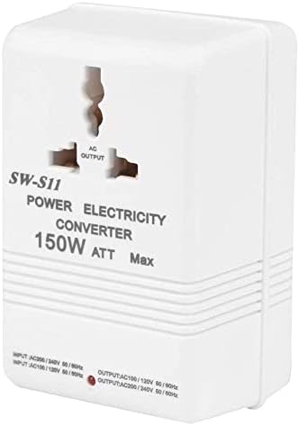 Conversor de tensão SW-S11 150W Conversor de tensão para baixo de 150w Transformador de canal duplo Adaptador universal de energia 220V-110V 110V-220V Viagem mundial Adaptador de plugue mundial: CN Plug