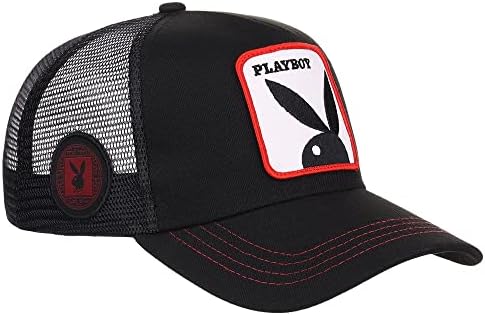 Ano da Playboy do Rabbit Trucker Snapback Hat Blk/Mar