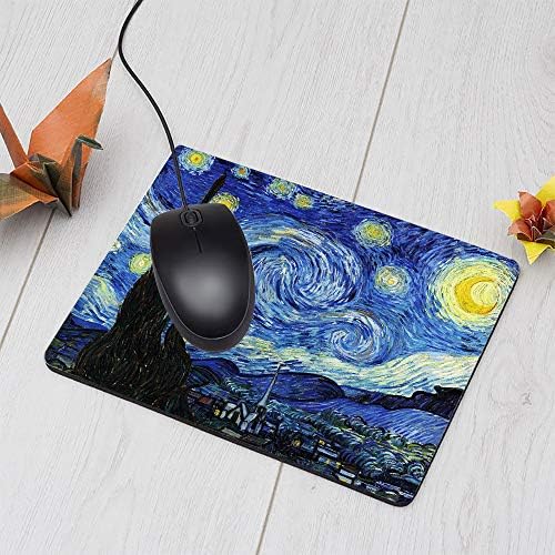Nicokee Rectangle Gaming Mousepad Starry Night por Vincent van Gogh Mouse Mouse Mouse tape