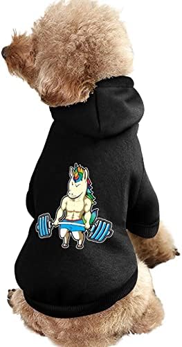 Gym Unicorn Weightwerlifting One Piece Dog Costume Roupos de terno de estimação com acessórios para animais de estimação para filhote