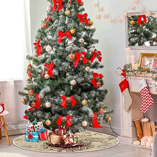 Mapa do marouto Feliz Natal árvore Saias Individualidade Inverno Ano Novo Ano Casa Ornamentos