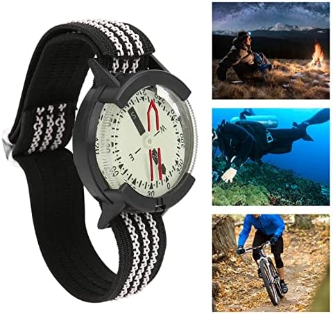 Doubao Outdoor Camping Compass Watch Compass à prova d'água Luminous Ajuste Dial Watch Diving Underwater Compass