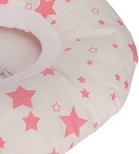 Travesseiro de proteção contra ouvido travesseiro de piercing, almofadas de travesseiro, travesseiro de orelha, suporte de rosca rosa de cabeça, estrelas coloridas resiliência 3D de impressão