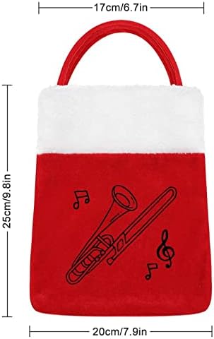 Bolsas de trombone bolsa de luxo saco de natal para ornamentos festivos