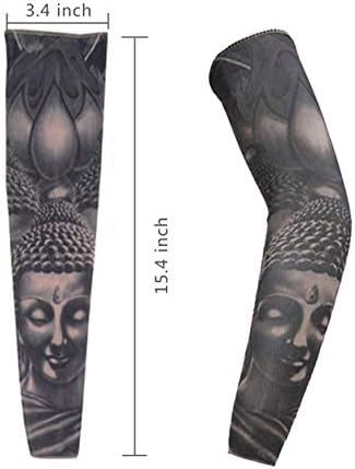 SatisOnder 10 PCs Arts Tattoo Tattoo Arm SunSelreves Mangas Fake Tattoo Coverning Up Sleeves
