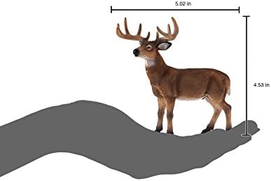 Mojo White Tail Buck Buck Deer realista International Wildlife Réplica de brinquedo Pintado à mão estatueta