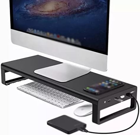 Suporte de metal ZSEDP com suporte USB, carregamento de dados de transferência, teclado e desktop de armazenamento de mouse