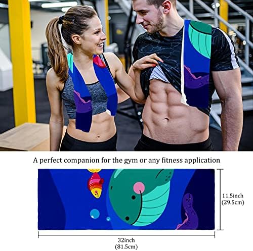 Deyya 2 embalagem de pacote de resfriamento Microfiber Sweat Sport Sport Towels Tone para treino Gym Fitness Bowling Swimming