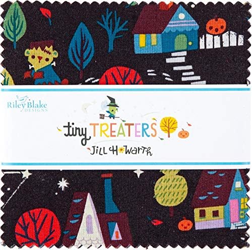 Jill Howarth Tiny Treaters 5 Stacker 42 quadrados de 5 polegadas Charm Pack Riley Blake Designs 5-10480-42