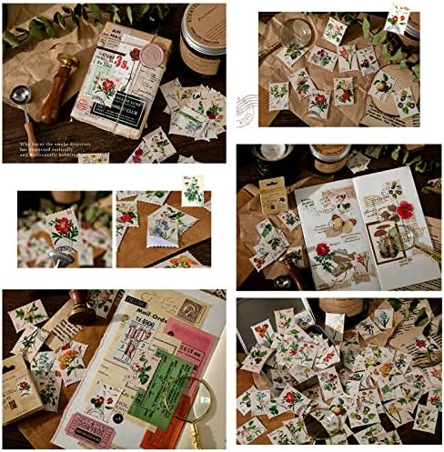 Adeus de floresta para o diário de scrapbook, de 183pcs de decalques de plantas de junk junk junk junk junk de 183pcs, kit