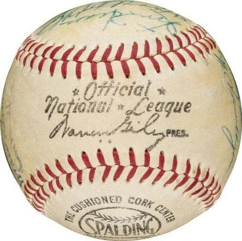 Willie Mays 1954 New York Giants World Series Champs Team assinou Baseball PSA - Bolalls autografados