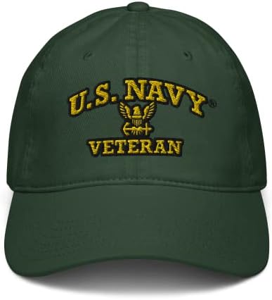 Veterano da Marinha dos Estados Unidos dos Estados Unidos dos EUA com Eagle Emblem Ajuste Baseball Chap