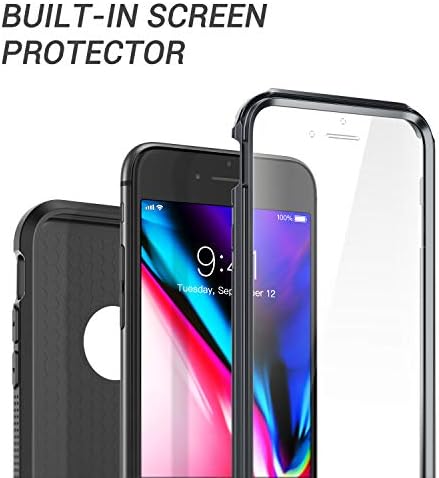 Youmaker projetado para iPhone 8 Case & iPhone 7 Case, Proteção de corpo inteiro pesado Proteção de corpo fino à prova de