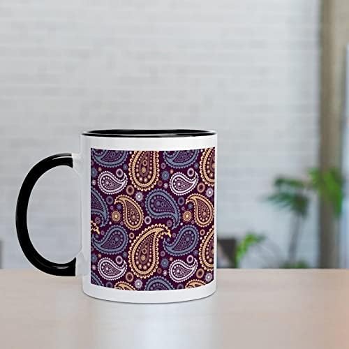 Caneca de cerâmica de cerâmica vintage Creative Black Inside Coffee Cup Handal Durável Canecas Exclusivas Presentes