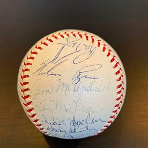 A equipe rara de 1970 do New York Mets assinou beisebol Nolan Ryan e Tom Seaver JSA CoA - Bolalls autografados