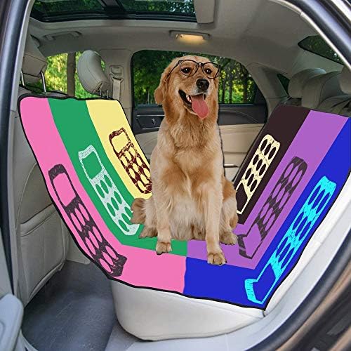 Enevotx Tampa da capa do assento para cachorro Ferramenta de calculadora personalizada Desenho de impressão criativa