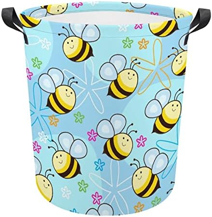 Bees fofas grandes cestas de lavander