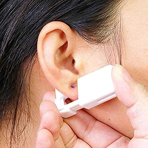 2 Pacote Pacote de piercing de orelha própria kit de piercing descartável sem dor Uso