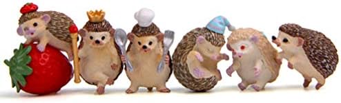 Estátua de animais de fada Besportble estátua de animais fofa hedgehog figura Decorações de cozimento para panificação de aniversário