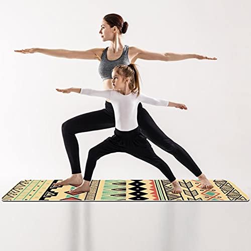 Mamacool Yoga Mat Bohemia boho amigável sem escorregamento tapete de exercício de fitness para pilates e exercícios de piso