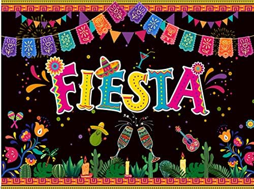 Chaiya 8x6ft mexicano Fiesta tema cenário mexicano festival festa de aniversário cinco de mayo cenários carnaval bandeiras coloridas bandeira floral estande acessos de suporte cy-230