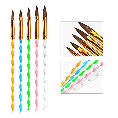 Prego de acrílico cinco gravuras de imitação de canetas de caneta ferramentas de caneta