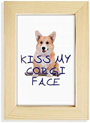 Offbb-usa Corky Dog Wales Specialty Desktop Display Photo Frame Picture Art Painting 5x7 polegadas