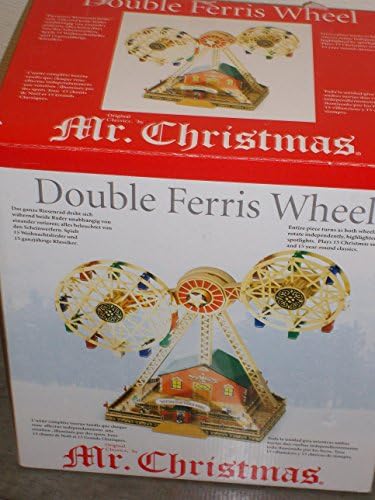 Sr. Christmas Worlds Fair Doubl Ferris Wheel Musical Animated Plays Song