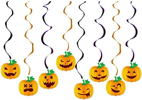 4evwby halloween partido de decoração de decoração espiral pingente de halloween cenário arranjo