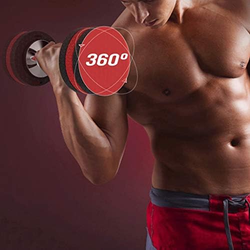 ZXB SHOP PESO DUMBBELL Dumbbell Dumbbells, equipamentos de fitness em casa removíveis para homens e mulheres, preto e vermelho 15 kg