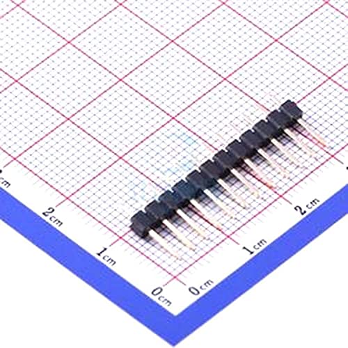 5 PCs 1x12p 2,54mm plug-in de cabeçalho de pino, p = 2,54 mm 2,54 mm x6511wv-12h-c30d60